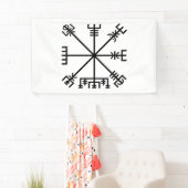 Vegvisir Viking-symbool Spandoek (Insitu)