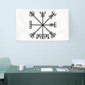 Vegvisir Viking-symbool Spandoek (Beurs)