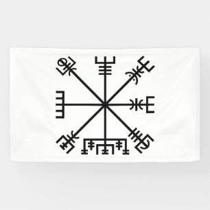 Vegvisir Viking-symbool Spandoek