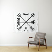 Vegvisir Viking-symbool Wandkleed (In Situ (horizontaal))