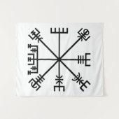 Vegvisir Viking-symbool Wandkleed (Voorkant (horizontaal))