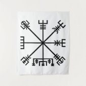 Vegvisir Viking-symbool Wandkleed (Voorkant)