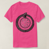 Vegvisir with Ouroboros and runes T-shirt (Design voorkant)