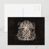 Vegvisir-Yggdrasil met Ravens en Wolven Briefkaart (Voorkant / Achterkant)