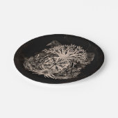 Vegvisir-Yggdrasil met Ravens en Wolven Papieren Bordje (Gekanteld)