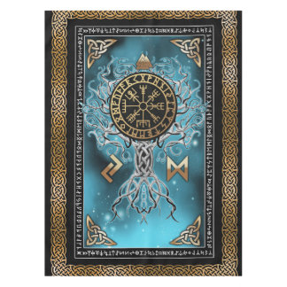 Vegvisir Yggdrasil Viking Rune Noors Tafelkleed