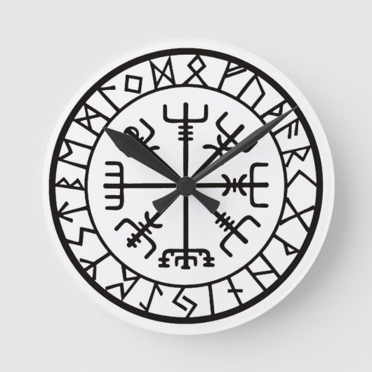 VegvisirCompass.jpg Ronde Klok (Voorkant)