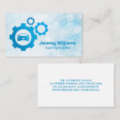 Vehicle Gears Illustrations | Tech Background Visitekaartje (Voorkant / Achterkant)