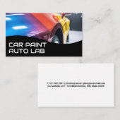 Vehicle in Paint Booth | Auto Care Services Visitekaartje (Voorkant / Achterkant)