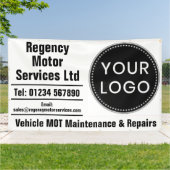 Vehicle Maintenance Garage with Your Logo Spandoek (Buitenkant)