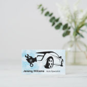 Vehicle | Mechanic Wrench Logo Visitekaartje (Staand voorkant)