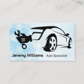 Vehicle | Mechanic Wrench Logo Visitekaartje (Voorkant)