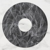 Veil als een röntgenafbeelding wijnglaslabel (Achterkant)