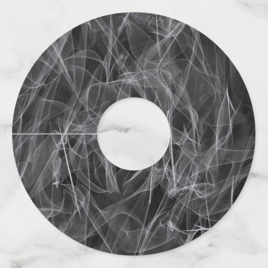 Veil als een röntgenafbeelding wijnglaslabel (Achterkant)