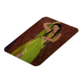 Veil buikdanser foto magneet (Linkerzijde)