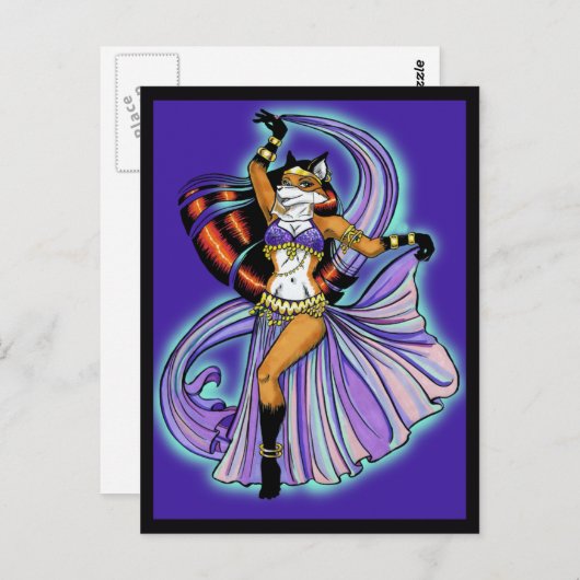 Veil Dancer Briefkaart (Voorkant / Achterkant)