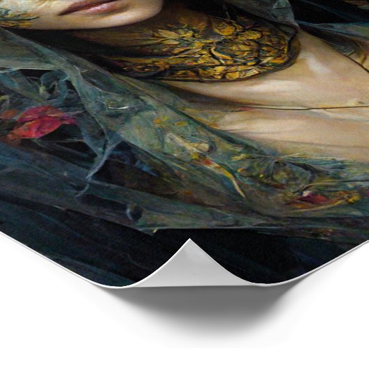 Veil Dark Gothic Fantasy Art Poster (Hoek)