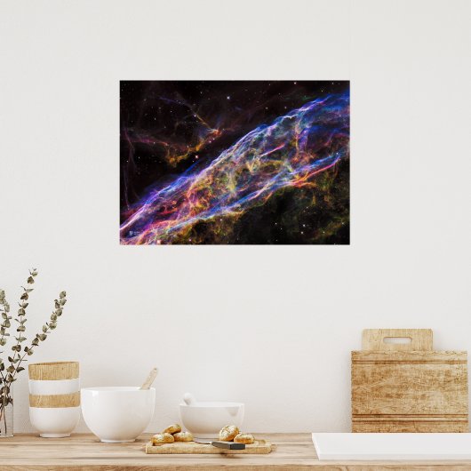 Veil Nebula. NGC 6960 - Poster (Keuken)