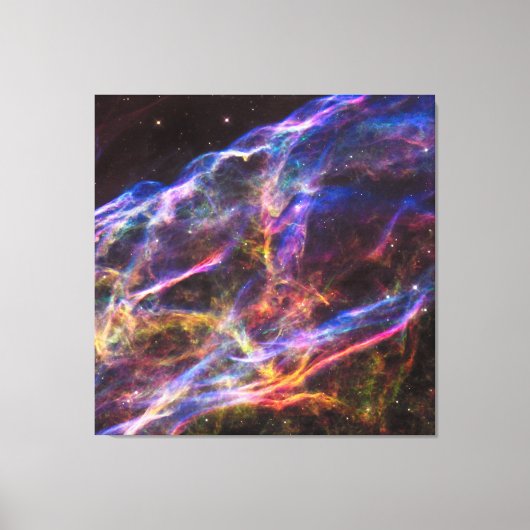 Veil Nebula Supernova Remnant Square Canvas Afdruk (Voorkant)