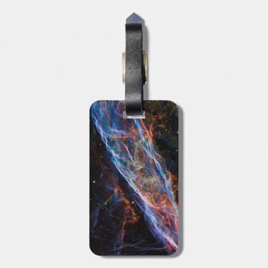 Veil Nebula Supernova Remnants Hubble Telescope Bagagelabel (Achterkant verticaal)