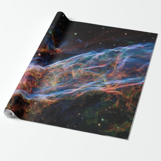 Veil Nebula Supernova Remnants Hubble Telescope Cadeaupapier (Uitgerold)