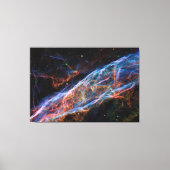 Veil Nebula Supernova Remnants Hubble Telescope Canvas Afdruk (Voorkant)