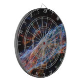Veil Nebula Supernova Remnants Hubble Telescope Dartbord (Voorkant Links)
