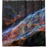 Veil Nebula Supernova Remnants Hubble Telescope Douchegordijn (Voorkant)