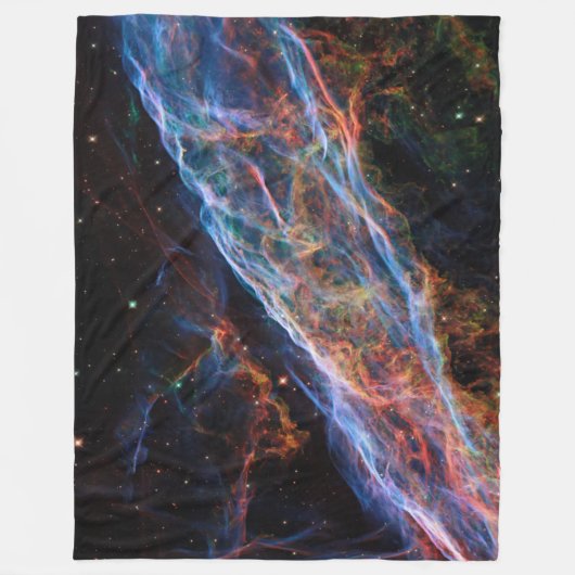 Veil Nebula Supernova Remnants Hubble Telescope Fleece Deken (Voorkant)