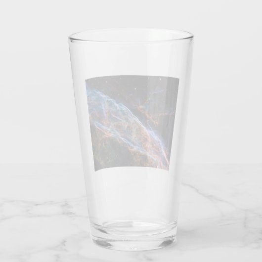 Veil Nebula Supernova Remnants Hubble Telescope Glas (Achterkant)