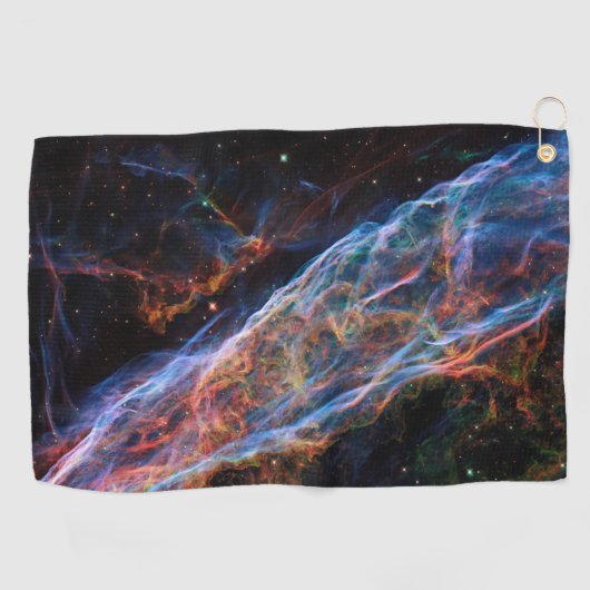 Veil Nebula Supernova Remnants Hubble Telescope Golfhanddoek (Horizontaal)