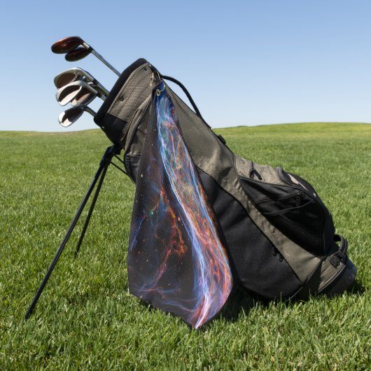 Veil Nebula Supernova Remnants Hubble Telescope Golfhanddoek (Groen)