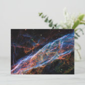Veil Nebula Supernova Remnants Hubble Telescope Kaart (Staand voorkant)