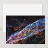 Veil Nebula Supernova Remnants Hubble Telescope Kaart (Voorkant / Achterkant)