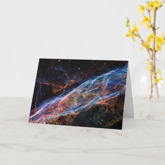 Veil Nebula Supernova Remnants Hubble Telescope Kaart (Gele Bloem)