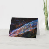 Veil Nebula Supernova Remnants Hubble Telescope Kaart (Voorkant)