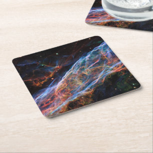 Veil Nebula Supernova Remnants Hubble Telescope Kartonnen Onderzetters