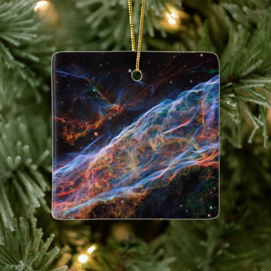 Veil Nebula Supernova Remnants Hubble Telescope Keramisch Ornament (Boom)