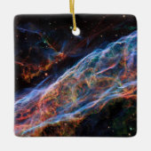 Veil Nebula Supernova Remnants Hubble Telescope Keramisch Ornament (Voorkant)