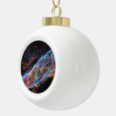 Veil Nebula Supernova Remnants Hubble Telescope Keramische Bal Ornament (Rechts)