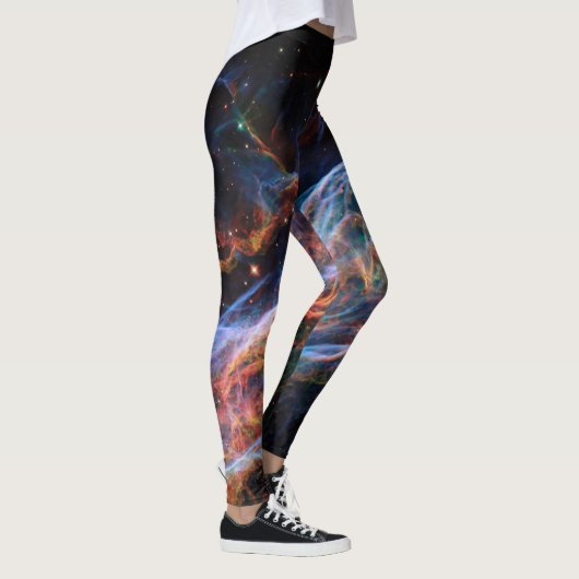 Veil Nebula Supernova Remnants Hubble Telescope Leggings (Rechts)