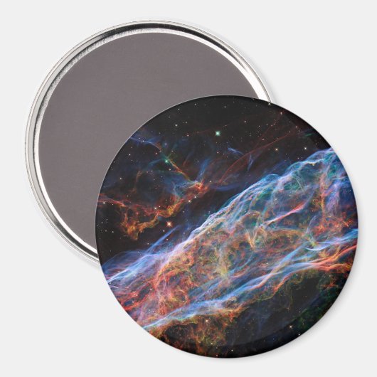 Veil Nebula Supernova Remnants Hubble Telescope Magneet (Voorkant / Achterkant)