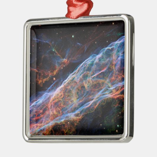 Veil Nebula Supernova Remnants Hubble Telescope Metalen Ornament (Links)
