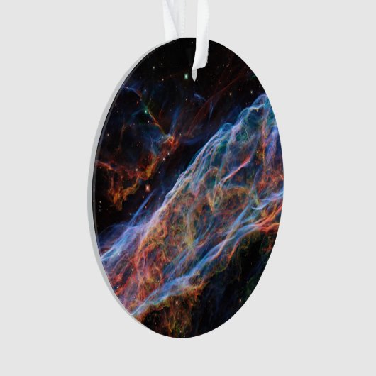 Veil Nebula Supernova Remnants Hubble Telescope Ornament (voorkant)