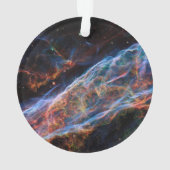 Veil Nebula Supernova Remnants Hubble Telescope Ornament (achterkant)
