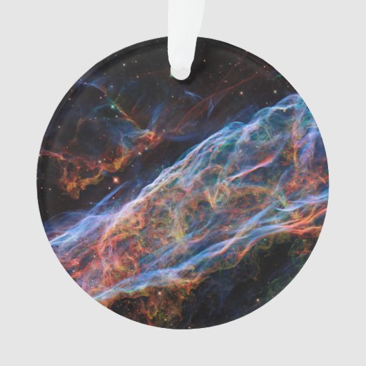Veil Nebula Supernova Remnants Hubble Telescope Ornament (voorkant)