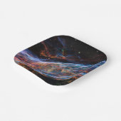 Veil Nebula Supernova Remnants Hubble Telescope Papieren Bordje (Gebogen)
