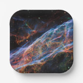 Veil Nebula Supernova Remnants Hubble Telescope Papieren Bordje (Voorkant)