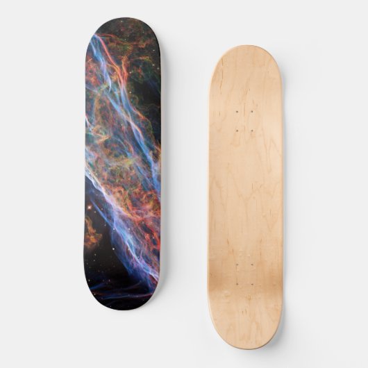 Veil Nebula Supernova Remnants Hubble Telescope Persoonlijk Skateboard (Voorkant)
