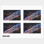Veil Nebula Supernova Remnants Hubble Telescope Rechthoekige Sticker (Vel)